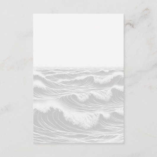 Carte D'accompagnement Mariage surf Brides (Dos)