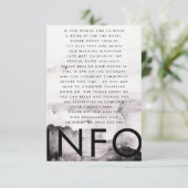 Carte D'accompagnement Mariage ultra moderne neutre pour les femmes (Debout devant)