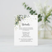 Carte D'accompagnement Mariage verdoyant (Debout devant)