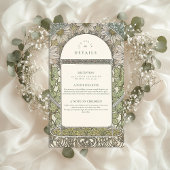 Carte D'accompagnement mariage vintage Garden Arch