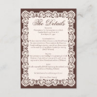 Mariage Vintage Ivoire Dentelle Espresso Brun