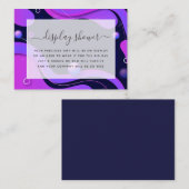 Carte D'accompagnement Mariage Virtuel Abstrait Moderne (Devant / Derrière)