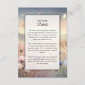 Carte D'accompagnement Mariage Whispers Fleur sauvage Lune (Devant)