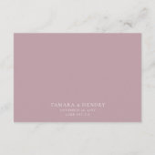 Carte D'accompagnement Mariage Wishing well Calligraphy Script Dusty Rose (Dos)