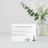 Carte D'accompagnement Mariages Forêts Arbres (Debout devant)