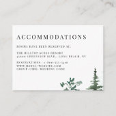 Carte D'accompagnement Mariages Forêts Arbres (Devant)