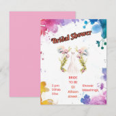 Carte D'accompagnement Mariée à être (Devant / Derrière)