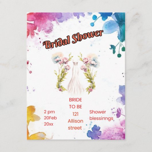 Carte D'accompagnement Mariée à être (Devant)