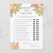 Carte D'accompagnement Mariée ou groom Cocktail brillant Jeu nuptiale (Devant)