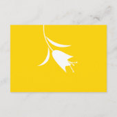 CARTE D'ACCOMPAGNEMENT MARIÉE TULIPE JAUNE MOD (Dos)