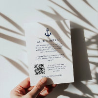 Marine Ancre Yacht MARIAGE nautique QR Code détail