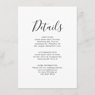 Carte D'accompagnement Marine Blue Blush Rose Rose Boho Détails du Mariag