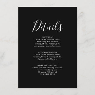 Carte D'accompagnement Marine Blue Blush Rose Rose Boho Détails du Mariag