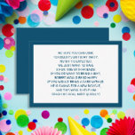 Carte D'accompagnement Marine Blue White Fiver 5 Dollar Anniversaire<br><div class="desc">Boîtier d'invitation pour la fête d'anniversaire Marine bleu et blanc enfant (5 dollars). Un anniversaire de Foie est une nouvelle tendance dans les fêtes d'anniversaire pour les enfants. Les fêtes de frisson peuvent enseigner aux enfants la valeur de l'argent tout en permettant aux invités de la fête d'anniversaire de venir...</div>