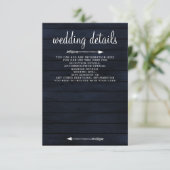 Carte D'accompagnement Marine Broussailler grange bois floral rustique ma (Debout devant)