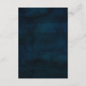 Carte D'accompagnement Marine Luster Bleu foncé Élégant Mariage Informati (Dos)