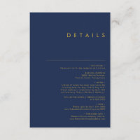 Marine minimaliste moderne bleu | Détails Gold