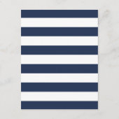 Carte D'accompagnement Maritime | Nautical Monogram Mariage Détails de l' (Dos)
