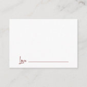 Carte D'accompagnement Maroon Words of Wisdom Math Graduation Advise (Dos)