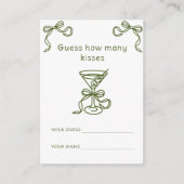 Carte D'accompagnement Martini & Bow Combien de baisers jeu de nage (Devant)