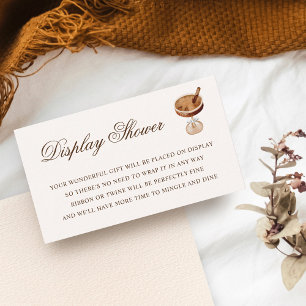 Carte D'accompagnement Martini Espresso Chic Display Fête des mariées de 