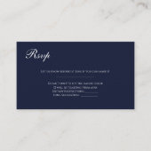 Carte D'accompagnement Marvelous Blue enregistrer la date mariage rsvp ca (Devant)