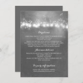 Carte D'accompagnement Mason Jar Rustic Détails du Mariage (Devant / Derrière)