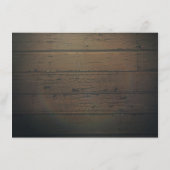 Carte D'accompagnement Mason Jars Lights Mariage de automne Informations (Dos)