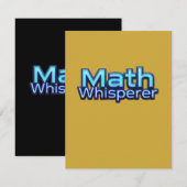 Carte D'accompagnement Math Whispere (Devant / Derrière)