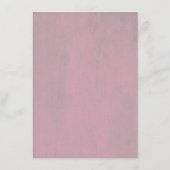 Carte D'accompagnement Mauve et Marine Blue Floral Information Mariage (Dos)