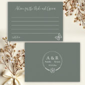 Carte D'accompagnement Meadow Flowers Conseil pour mariée et chambre