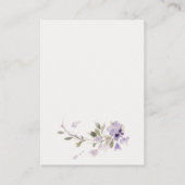 Carte D'accompagnement Meadow Lilac Floral Wreath Mariage Wishing well (Dos)