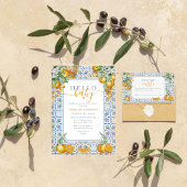 Carte D'accompagnement Mediterranean Citrus Diaper Raffle