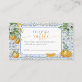 Carte D'accompagnement Mediterranean Citrus Diaper Raffle (Devant)