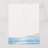 Carte D'accompagnement Mediterranean Lemon Watercolor Wedding Details (Dos)