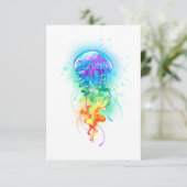 Carte D'accompagnement Méduse arc-en-ciel (Debout devant)