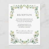 Carte D'accompagnement Megan Simple Verdure Salle De Réception De Mariage (Devant)