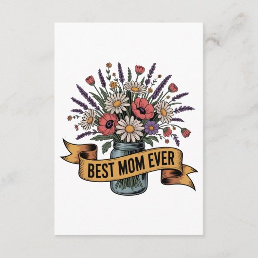 Carte D'accompagnement Meilleure Maman Qui Soit (Devant)