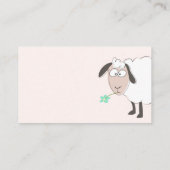 Carte D'accompagnement Mélange Mouton, Baby shower, Brochure Rose (Dos)