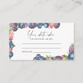 Carte D'accompagnement Mélanger les baies - idées de la nuit de date \ po (Devant)