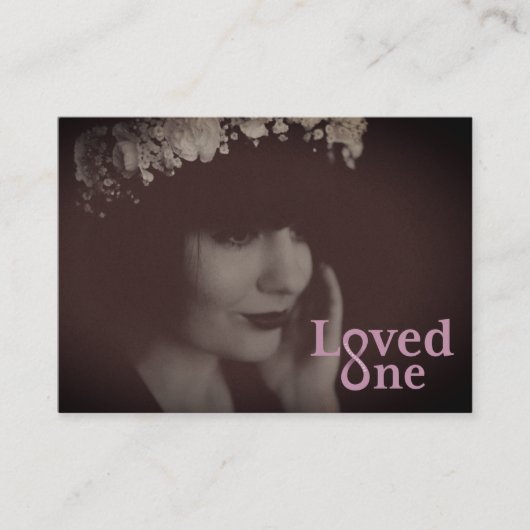 Carte D'accompagnement Mémoire/nécrologie aimée (Devant)