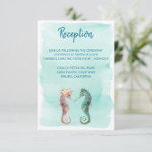 Carte D'accompagnement Mer de l'amour | Réception de mariage nautique Hip (Debout devant)