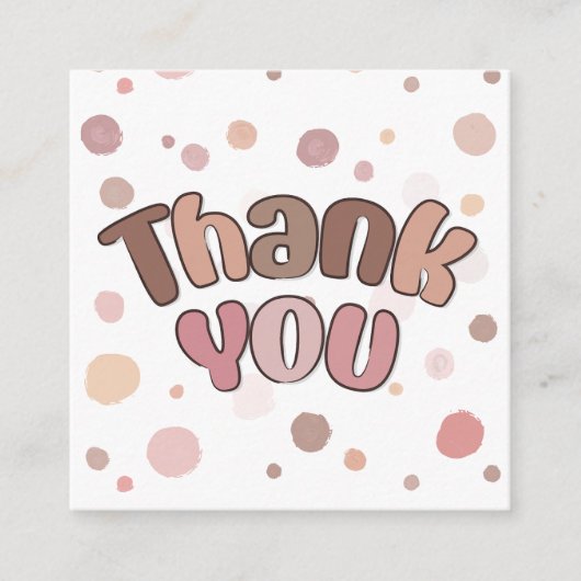 Carte D'accompagnement Merci (Devant)