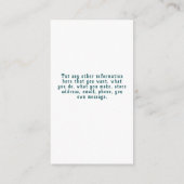 Carte D'accompagnement Merci botanique de verdure tropicale (Dos)