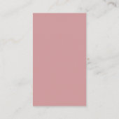 Carte D'accompagnement Merci chaleureux mariage, Pastel Dusty Rose (Dos)