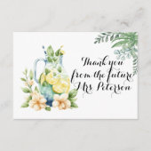 Carte D'accompagnement Merci de Fête des mariées Lemonade été (Devant)