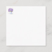 Carte D'accompagnement Merci de lavande à lave-linge peint à la main (Dos)