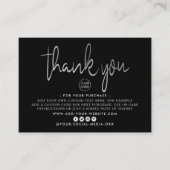 Carte D'accompagnement Merci d'entreprise moderne Silver Foil (Devant)