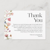 Carte D'accompagnement Merci Fête des mariées (Devant)