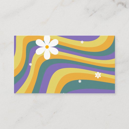 Carte D'accompagnement Merci Fille Disques Retro 70s 80s Baby Shower (Dos)